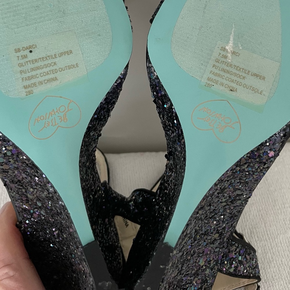 Betsy Johnson Darci Glitter Wedge - Picture 6 of 7